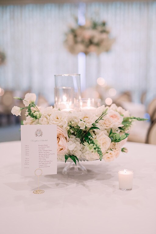 Floral Centerpiece with Candles
